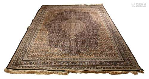 Big old Bidjar Persian rug in earth tones. New price