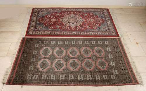 Two old Persian rugs. Second half 20th century. Size: