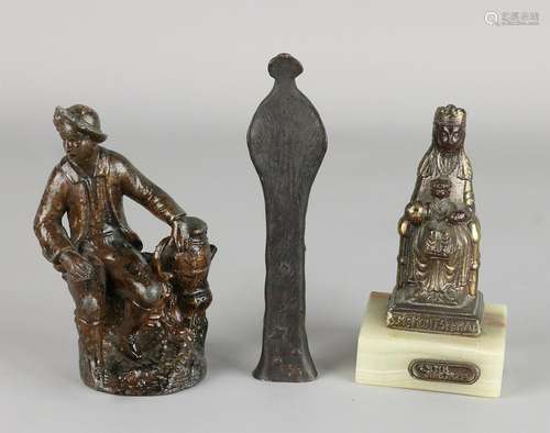 Three old / antique sculptures. One times composition