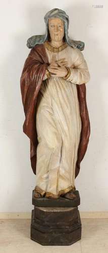 Very large 18th century church wood inserted figure