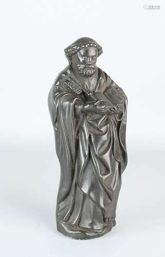 18th - 19th Century bronze cast saint Joseph. Basement