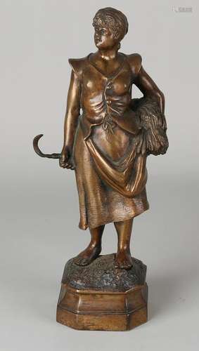 19th Century bronze figure by H. Plé. Henri Honore Plé.