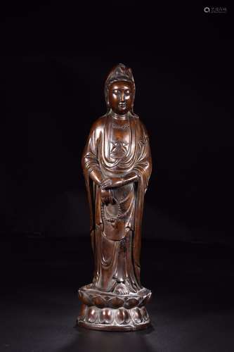 Qing dynasty chenxiang wood guanyin buddha