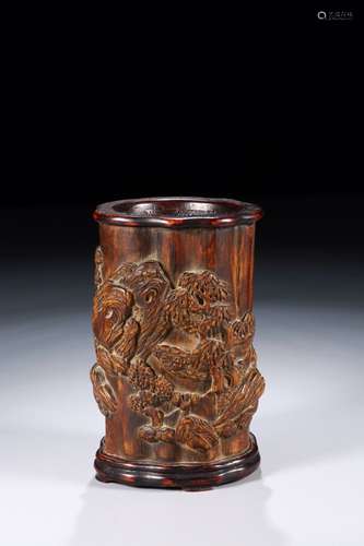 Old chenxiang wood pen holder