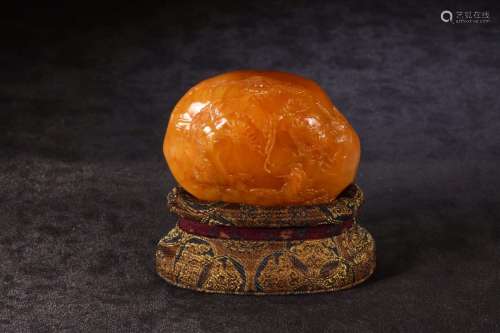 Late Qing dynasty shoushan tianhuang stone seal