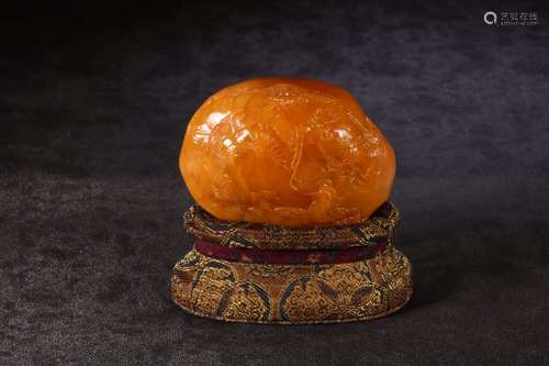 Late Qing dynasty shoushan tianhuang stone seal