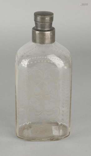 Twice 18th century glassware. Comprising: Mice Bottle