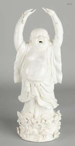 Ancient Chinese ceramic Buddha with crackle glaze.