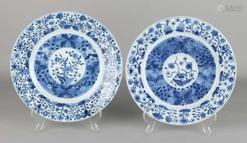 Two 17th - 18th century Chinese porcelain Kangxi dishes