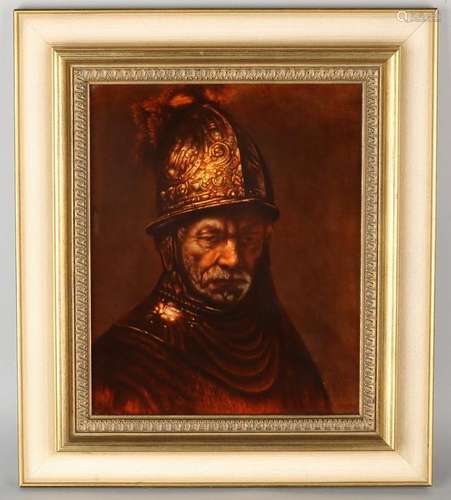 German Rosenthal porcelain plaque. Der Mann mit der