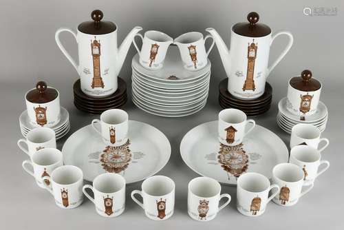 32-Piece German porcelain tableware with bells image.