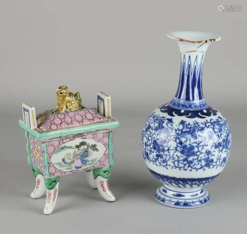 Twice Chinese porcelain. One time Family Rose incense