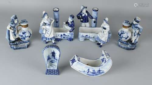 Six times Delft porcelain. First half 20th century.