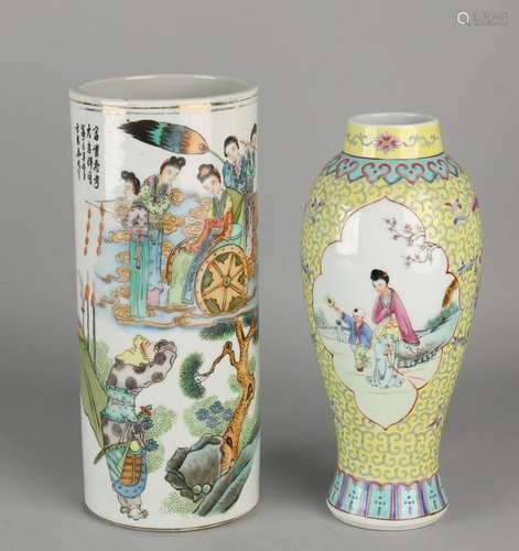 Twice ancient Chinese porcelain. One times large