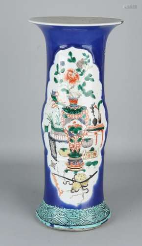 Rare large 18th century Chinese porcelain vase with