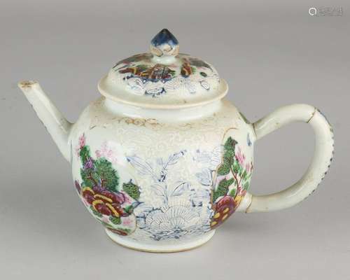 Separate 18th - 19th century Chinese porcelain teapot