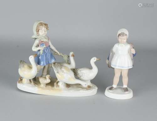 Twice porcelain. 20th century. One time Bing & Gröndahl