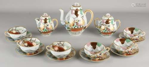 Japanese antique porcelain tea set. Circa 1930.