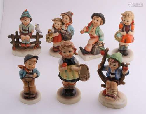 Seven Hummel various figures of Goebel. Comprising: