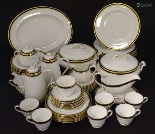 A quantity of Spode dinner and coffee wares in the pattern Knightsbridge,