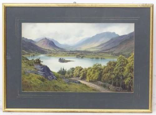 R Stewart, XX, Watercolour and gouache, 'Grasmere 1973', Signed lower right and inscribed verso.