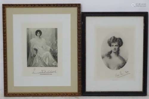 After Frederick John Roberts (1872 - 1929) Two heliogravure portraits,