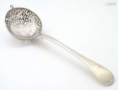 A French silver sifter spoon approx 9