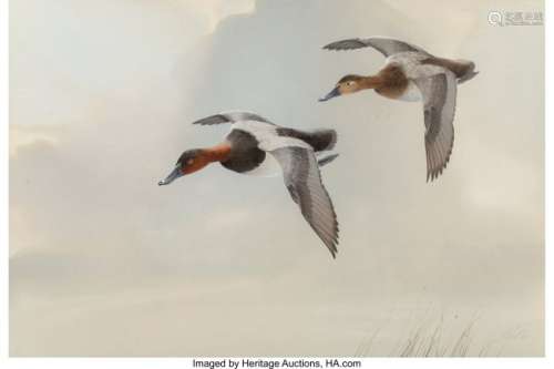 27002: Ken Carlson (American, b. 1937) Ducks in Flight