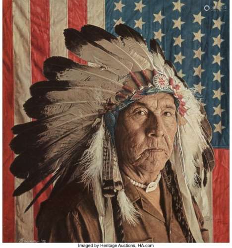 27004: Group of Five Prints of American Indians, 1980-9