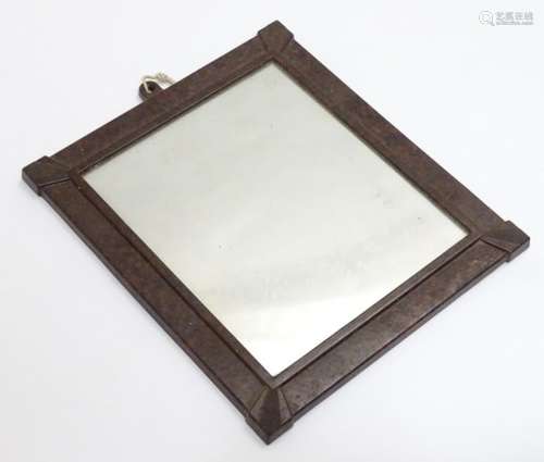 An Art Deco Bakelite frame with mirror. Approx.