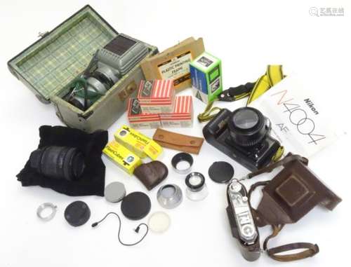 A quantity of assorted photographic equipment to include,