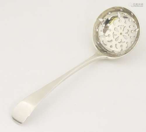 A Victorian sifter spoon hallmarked London 1890 maker Charles Boyton 5 1/2