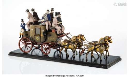 27075: A Wood and Metal Model of The Comet Horse-Drawn