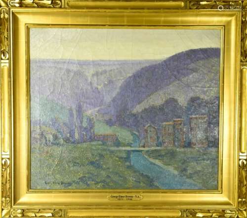 George Elmer Browne Framed Signed Oil Painting