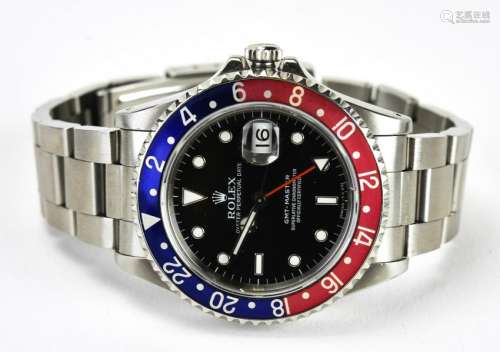 Rolex Stainless Oyster Perpetual GMT Master Watch