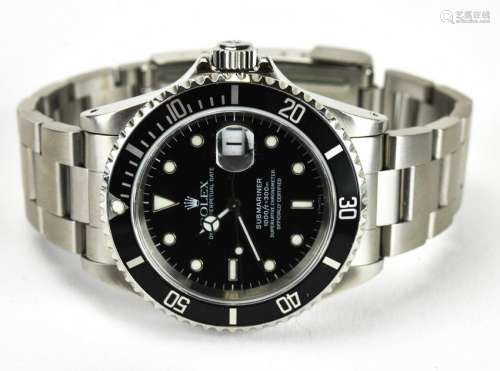 Rolex Stainless Oyster Perpetual Submariner Watch