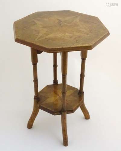 A mid / late 19thC table attributed to William Norrie of New Zealand,