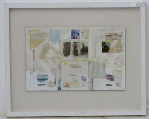 Ian Stonehouse, XX, Mixed media, 'Chapter VIII', Bears Porthmeor Gallery label verso with details.