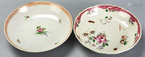 2 Chinese Hand Painted Porcelain Dishes