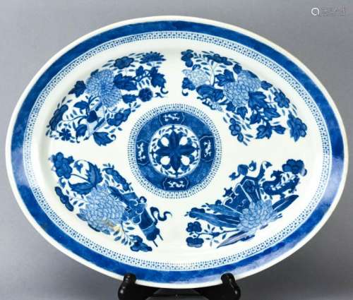 Chinese Fitzhugh Pattern Hand Painted Platter