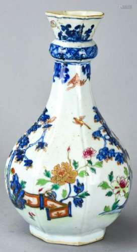 Chinese Imari Pattern Hand Painted Porcelain Vase