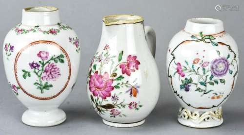 3 Antique 18th C Chinese Export Porcelain Items