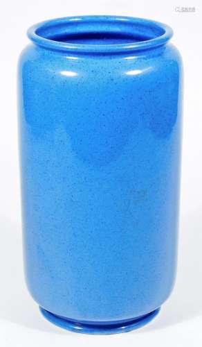 A William Moorcroft powder blue vase, impressed Moorcroft Burslem, 31cm H.