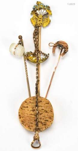 Collection of Three 19th C Victorian Stick Pins
