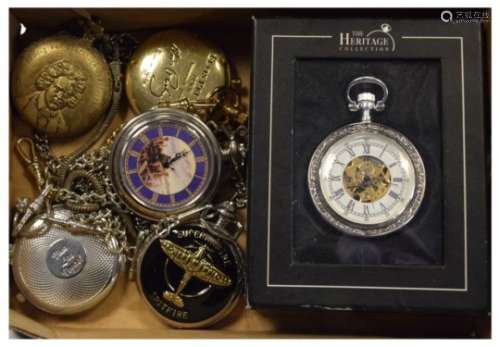 Assorted base metal pocket watches
