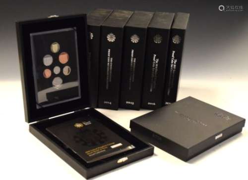Coins - Collection of Royal Mint United Kingdom proof coin set presentation packs 2012-2017,