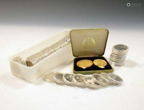 Coins & Medallions - Collection of World and British Commonwealth presentation dollars etc