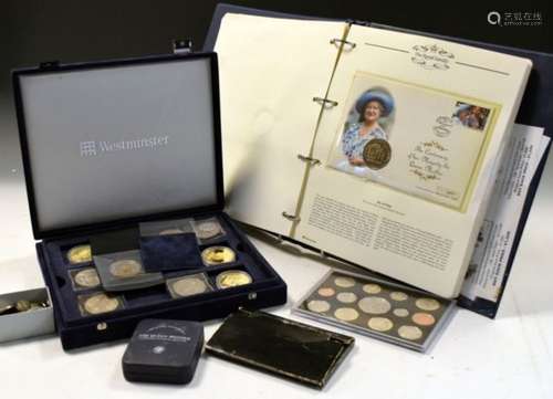 Coins & Medallions - Collection of mercury coin covers celebrating HM The Queen Mother's 100th