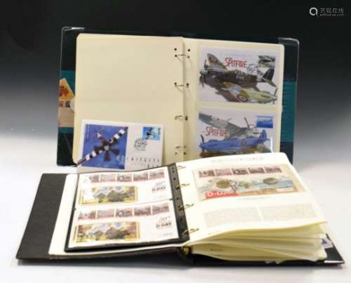 Stamps - Collection of Mercury stamps and coin covers relating to World War II and Aviation