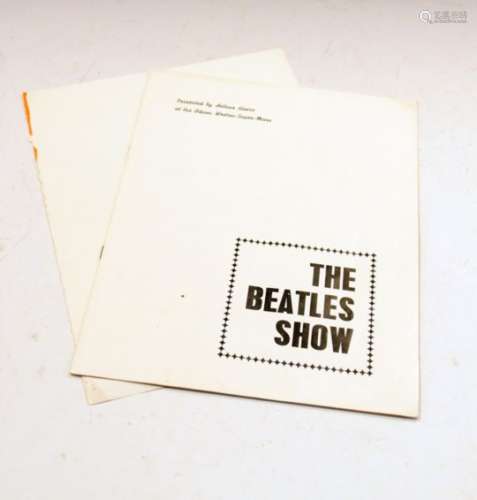 Pop Memorabilia - 'The Beatles Show' souvenir program, Presented by Arthur Howes at the Odeon,